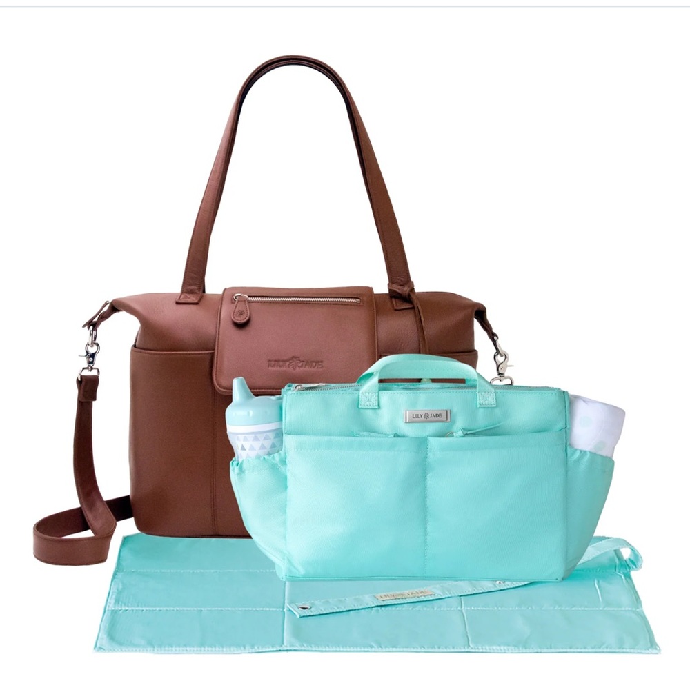 Lily Jade Madeline Leather Diaper Bag